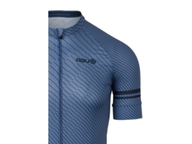 AGU Essential Chippie Lines heren fietsshirt korte mouwen - specchio blue