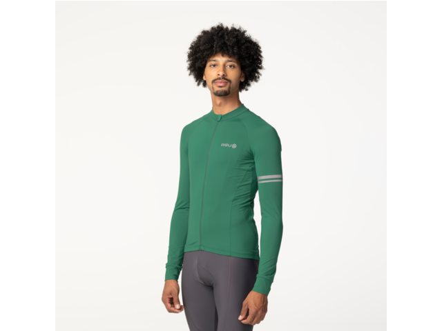 AGU Performance Solid heren fietsshirt lange mouwen - mystic green