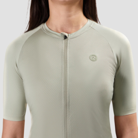 Rogelli Essential II dames fietsshirt korte mouwen - taupe