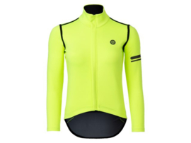 AGU Performance waterafstotend dames fietsshirt lange mouwen - fluor