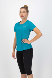 Rogelli Core hardloopshirt dames korte mouw - blauw