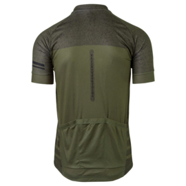 AGU Melange fietsshirt korte mouwen - army green