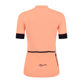 Rogelli Modesta dames fietsshirt korte mouwen - coral/zwart