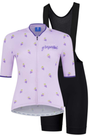 Rogelli Fruity/Ultracing dames fietskledingset - paars/zwart