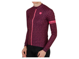 AGU Essential/Velo Love dames winter fietskledingset - zwart/bordeaux