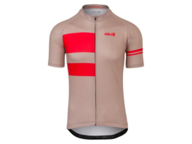 AGU Essential Stripes fietsshirt korte mouwen - bond greige