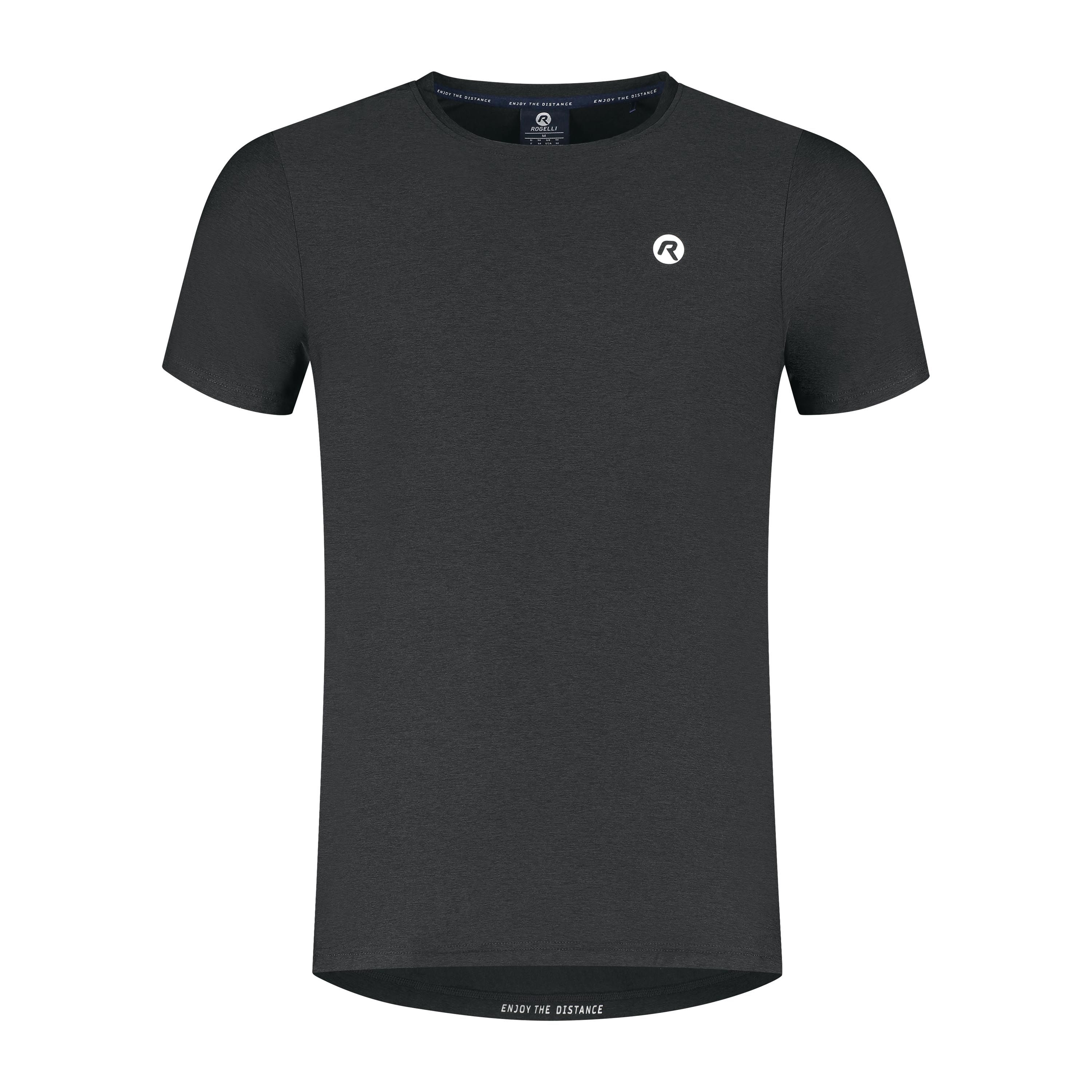 Rogelli Essential hardloopshirt heren korte mouw - zwart