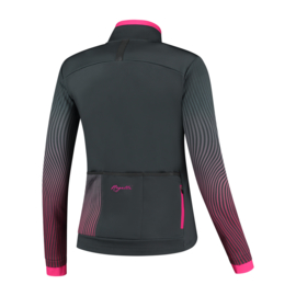 Rogelli Vivid dames winter fietsjack - grijs/roze