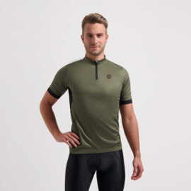 Rogelli Core fietsshirt korte mouwen - legergroen