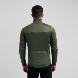 Rogelli Freeze heren winter fietsjack - groen/mosterd