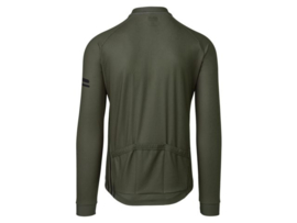 AGU Faded Stripe heren fietsshirt lange mouwen - army green