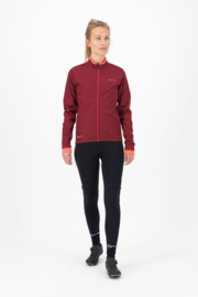 Rogelli Essential dames winter fietskledingset - bordeaux/coral/zwart