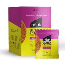 Näak Ultra Energy Waffle - Berries - 12 stuks