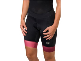 AGU Essential Prime II korte dames fietsbroek - zwart/rusty pink