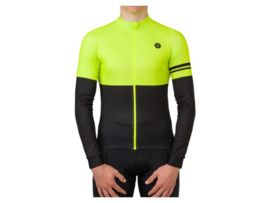 AGU Essential Duo fietsshirt lange mouwen - fluor/zwart