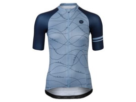 AGU Velo Wave dames fietsshirt korte mouwen - cloud