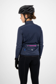 Rogelli Pesara dames winter fietsjack - blauw/roze