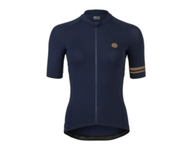 AGU Solid  III dames fietsshirt korte mouwen - blauw