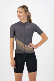 Rogelli Peace dames fietsshirt korte mouwen - grijs/goud