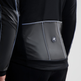 Rogelli Essential Hi Vis heren fietsjack - zwart/reflectie