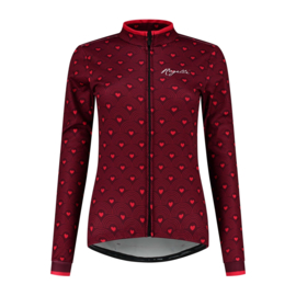 Rogelli Hearts dames winter fietsjack - rood