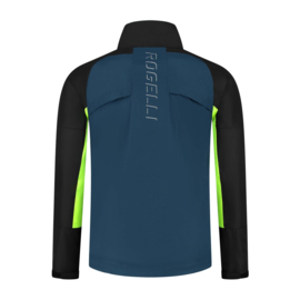 Rogelli Enjoy II heren hardloopjack - blauw/fluor/zwart