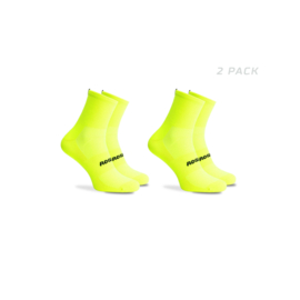 Rogelli Essential zomer fietssokken - fluor - 2 pack