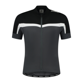 Rogelli Course fietsshirt korte mouwen - zwart/grijs