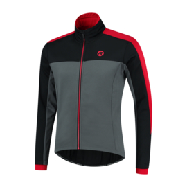 Rogelli Freeze heren winter fietsjack - grijs/zwart/rood