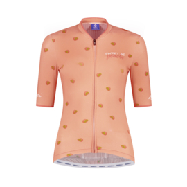 Rogelli Fruity dames fietsshirt korte mouwen - coral (eco)