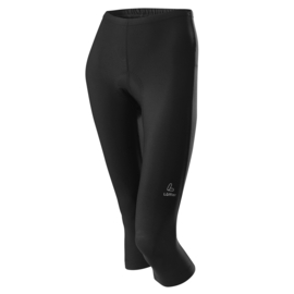 Löffler Basic dames driekwart fietsbroek - zwart