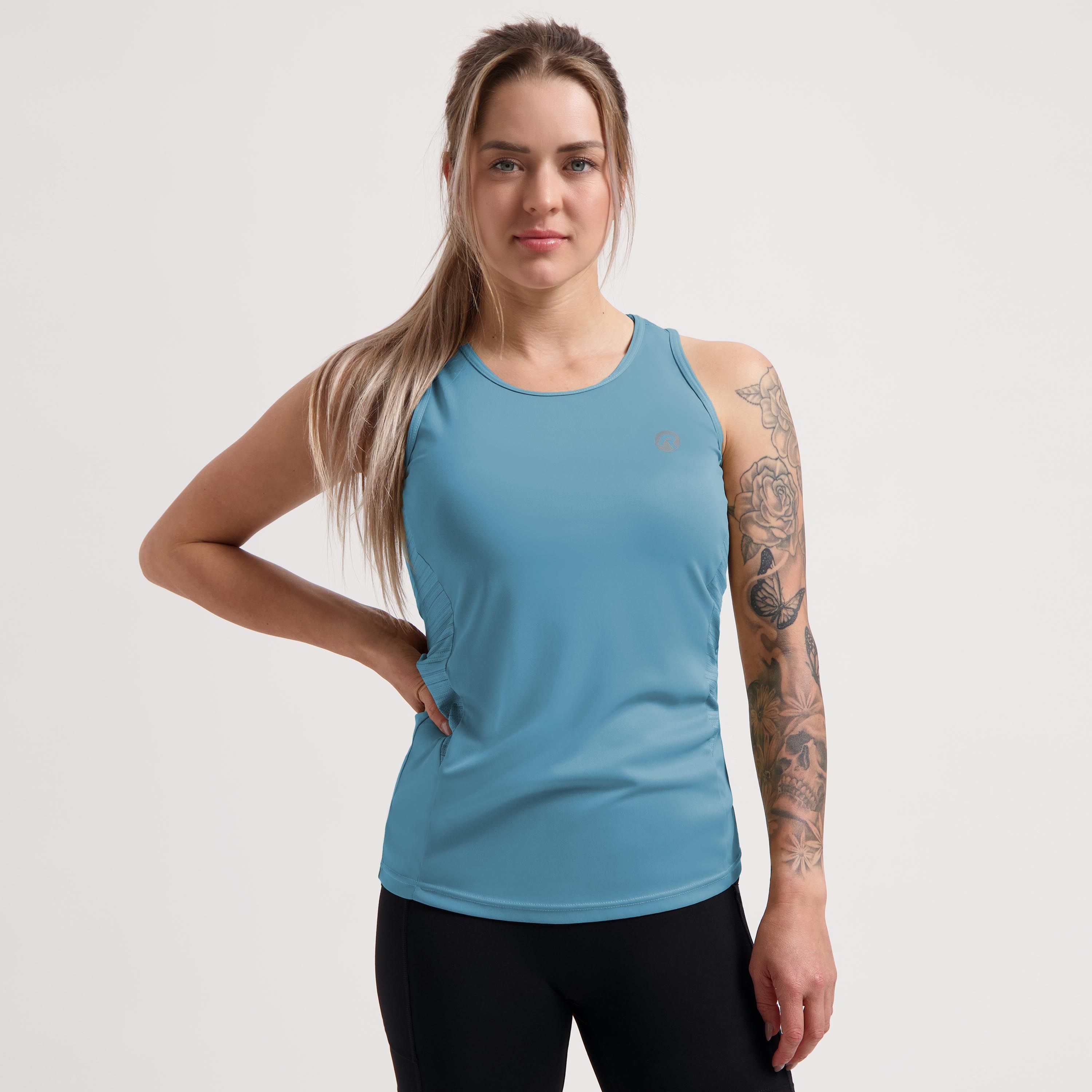 Rogelli Core hardloop singlet dames korte mouw - blauw