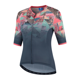 Rogelli Animal/Ultracing dames zomer fietskledingset - blauw/coral/zwart