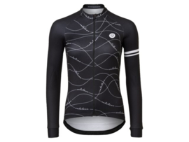 AGU Velo Wave dames fietsshirt lange mouwen - zwart