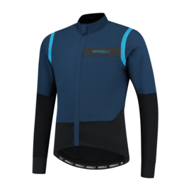 Rogelli Infinite heren winter fietsjack - blauw/zwart