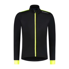 Rogelli Core heren fietsshirt lange mouwen - zwart/fluor