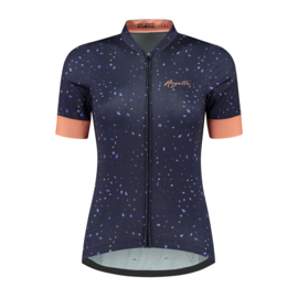 Rogelli Terrazzo dames fietsshirt korte mouwen - paars/coral