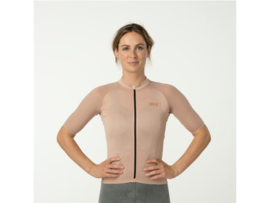 AGU Classic SIX6 dames fietsshirt korte mouwen - Classic toffee
