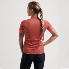 Rogelli Modesta dames fietsshirt korte mouwen - rood