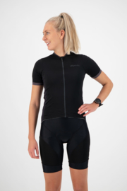 Rogelli Essential dames fietsshirt korte mouwen - zwart