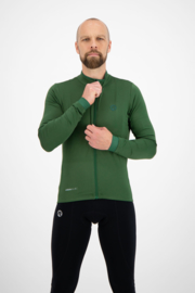 Rogelli Essential heren fietsshirt lange mouwen - legergroen