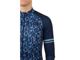 AGU Essential Melange dames fietsshirt lange mouwen - blauw