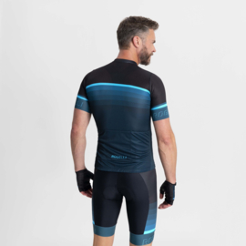 Rogelli Hero II heren fietsshirt korte mouwen - blauw
