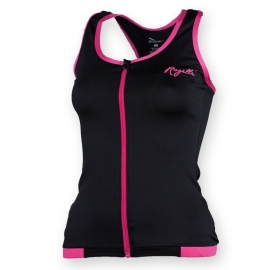 Rogelli Abbey spinning tanktop - zwart/roze