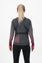 Rogelli Vivid dames winter fietsjack - grijs/roze