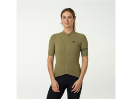 AGU Performance Solid  dames fietsshirt korte mouwen - strategy green