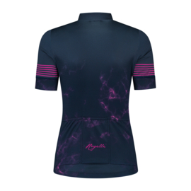 Rogelli Marble dames fietsshirt korte mouwen - blauw/roze