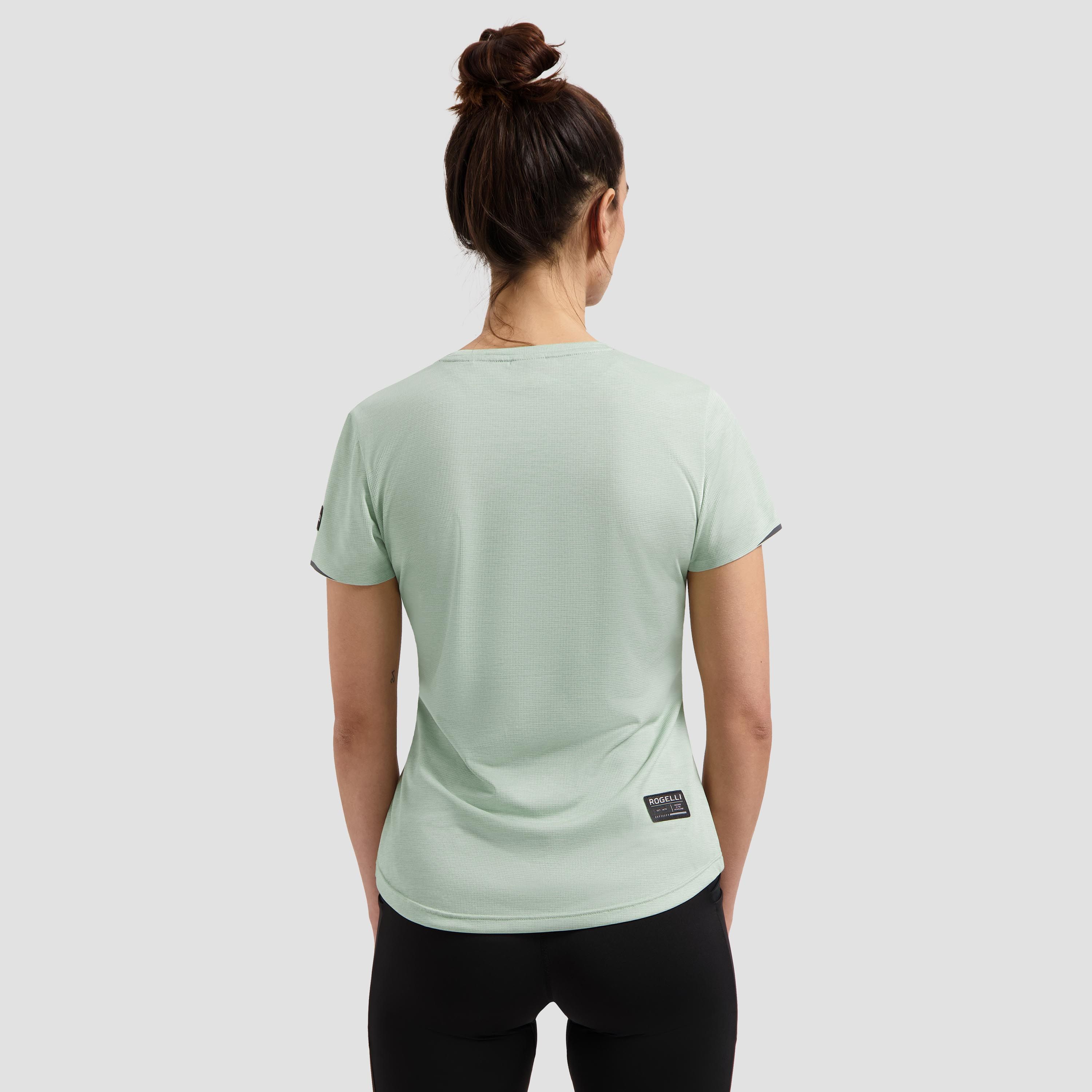 Rogelli Distance hardloopshirt dames korte mouw - groen