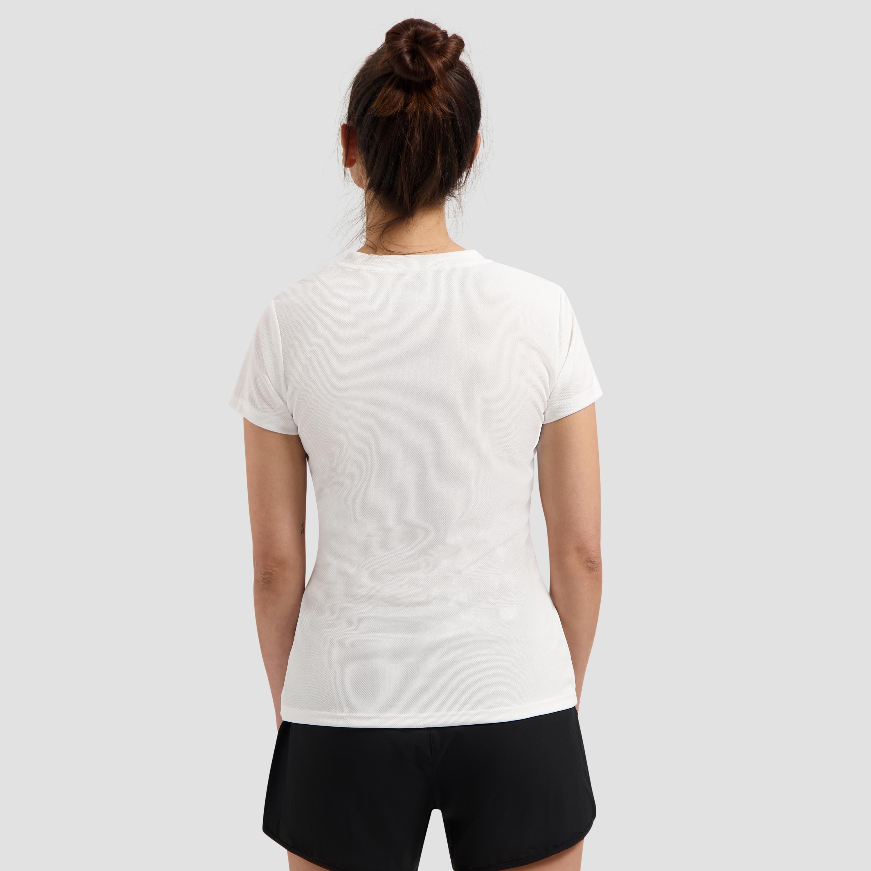 Rogelli Promo dames hardloopshirt korte mouwen - wit