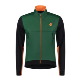 Rogelli Cadence heren winter fietsjack - groen/oranje/zwart